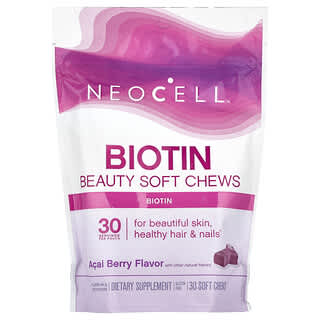 Biotin Beauty Soft Chews with Acai Berry for Healthy Hair & Nails