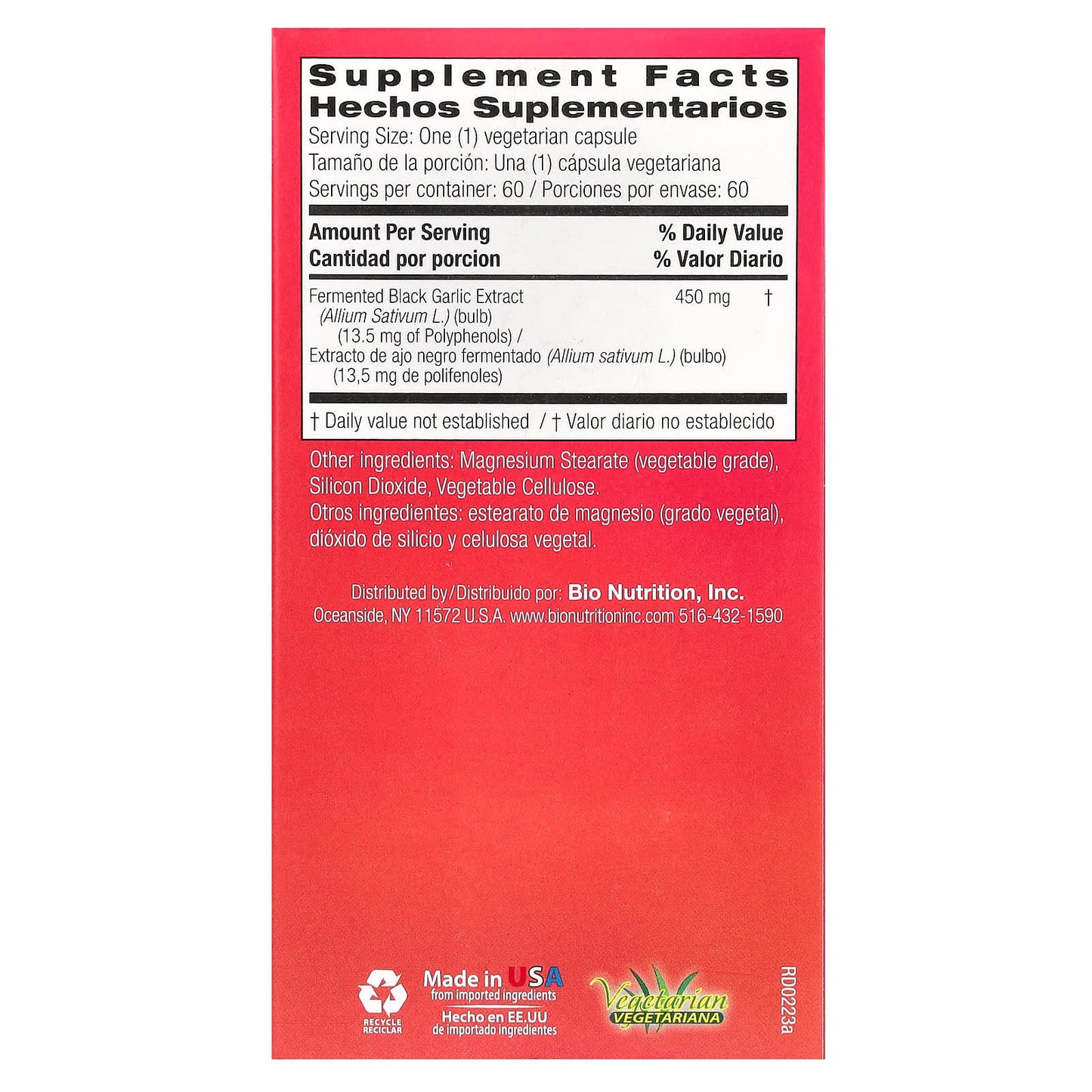 Fermented Black Garlic Supplement for Immune Health - 60 Capsules - Image 2