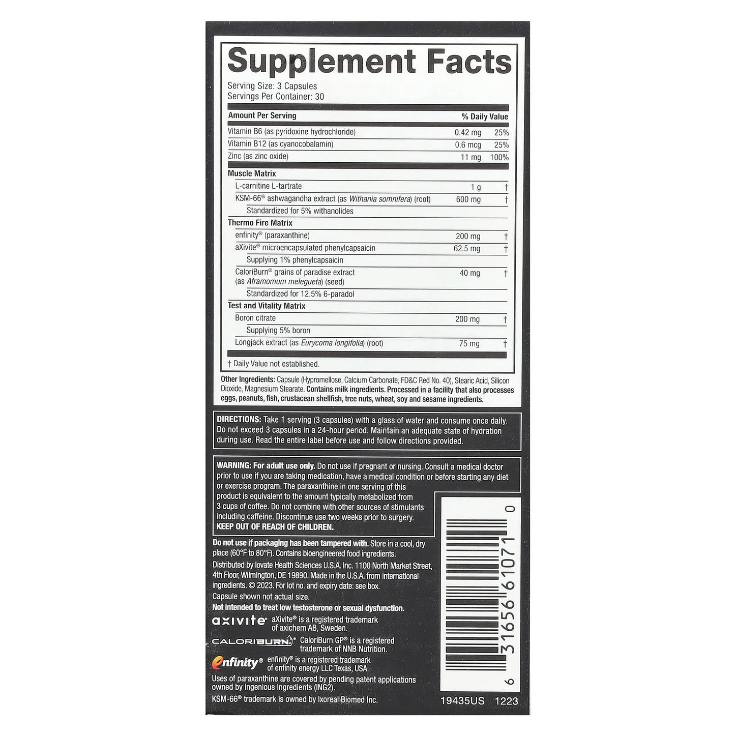 MuscleTech, AlphaTest™ Thermo XTR, 90 Capsules - Image 2