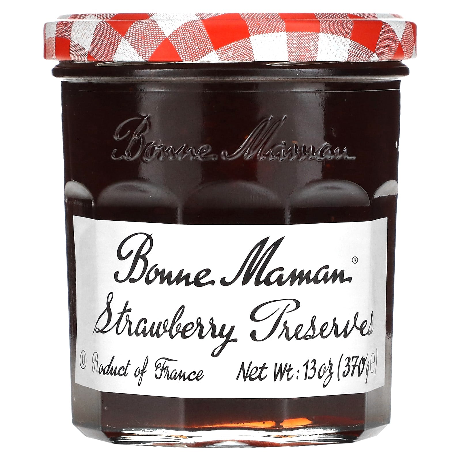 Authentic Bonne Maman Strawberry Preserves, 13 oz (370g) - Image 1