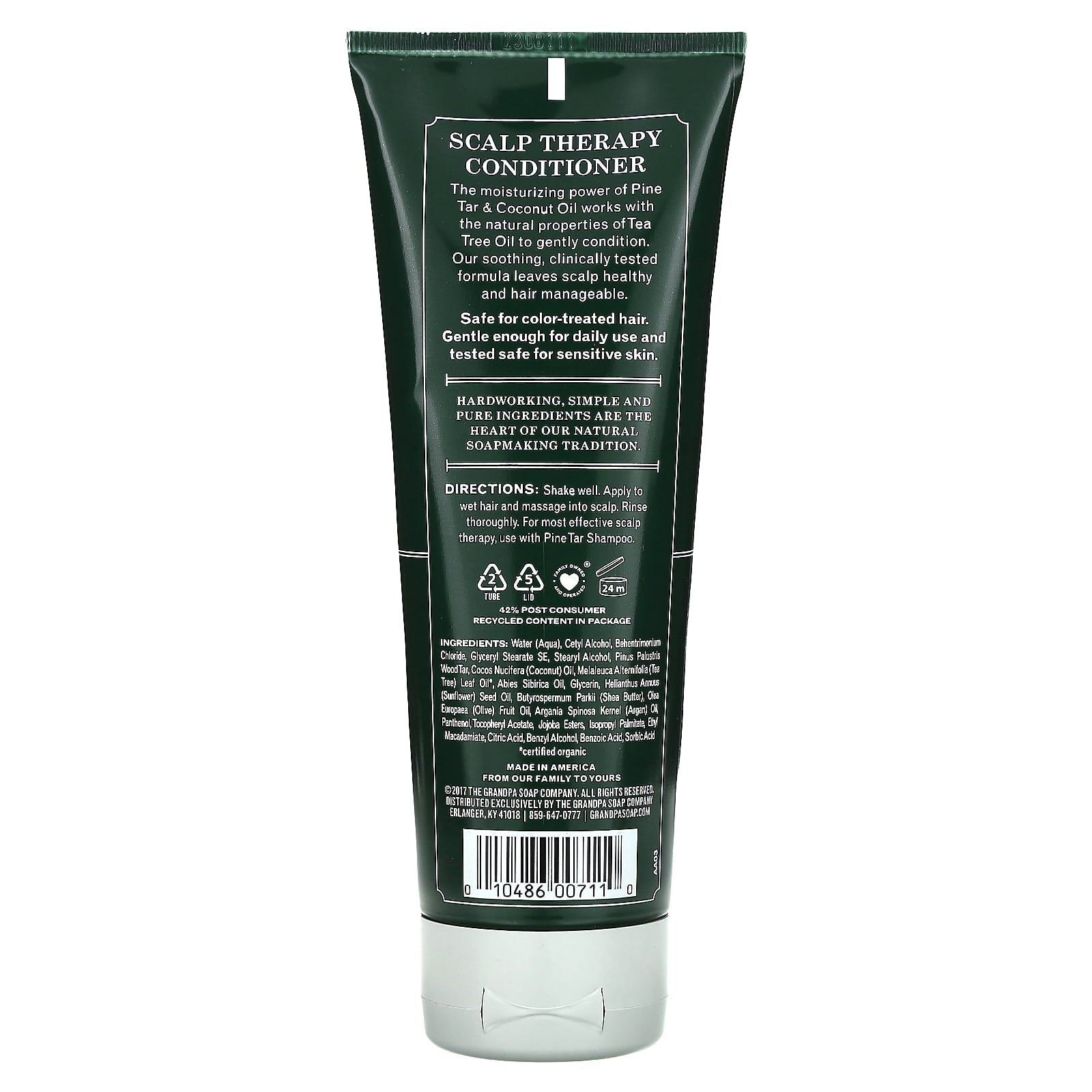 The Grandpa Soap Co., Pine Tar Conditioner, Scalp Therapy, 8 fl oz (237 ml) - Image 2