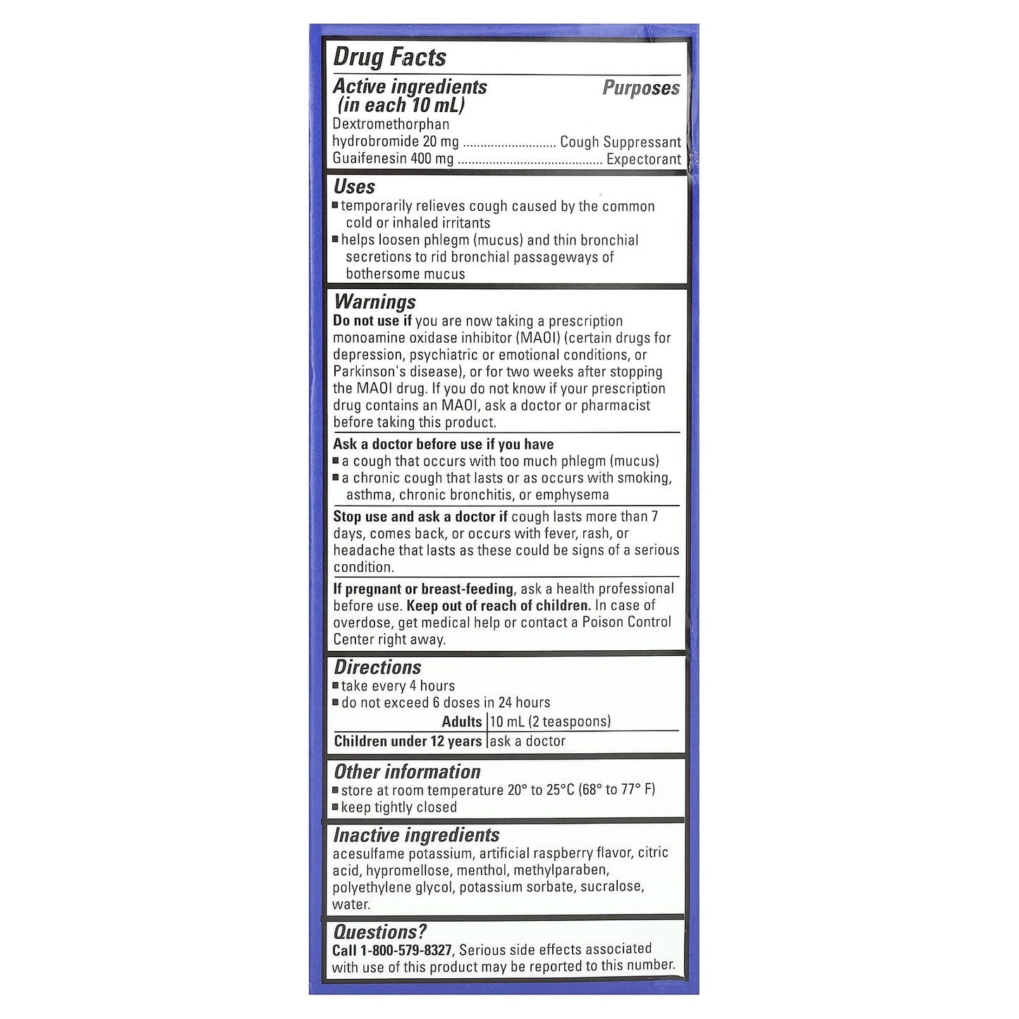 Diabetic Tussin Berry Cough & Chest Congestion Relief, Sugar-Free, 4 fl oz - Image 2