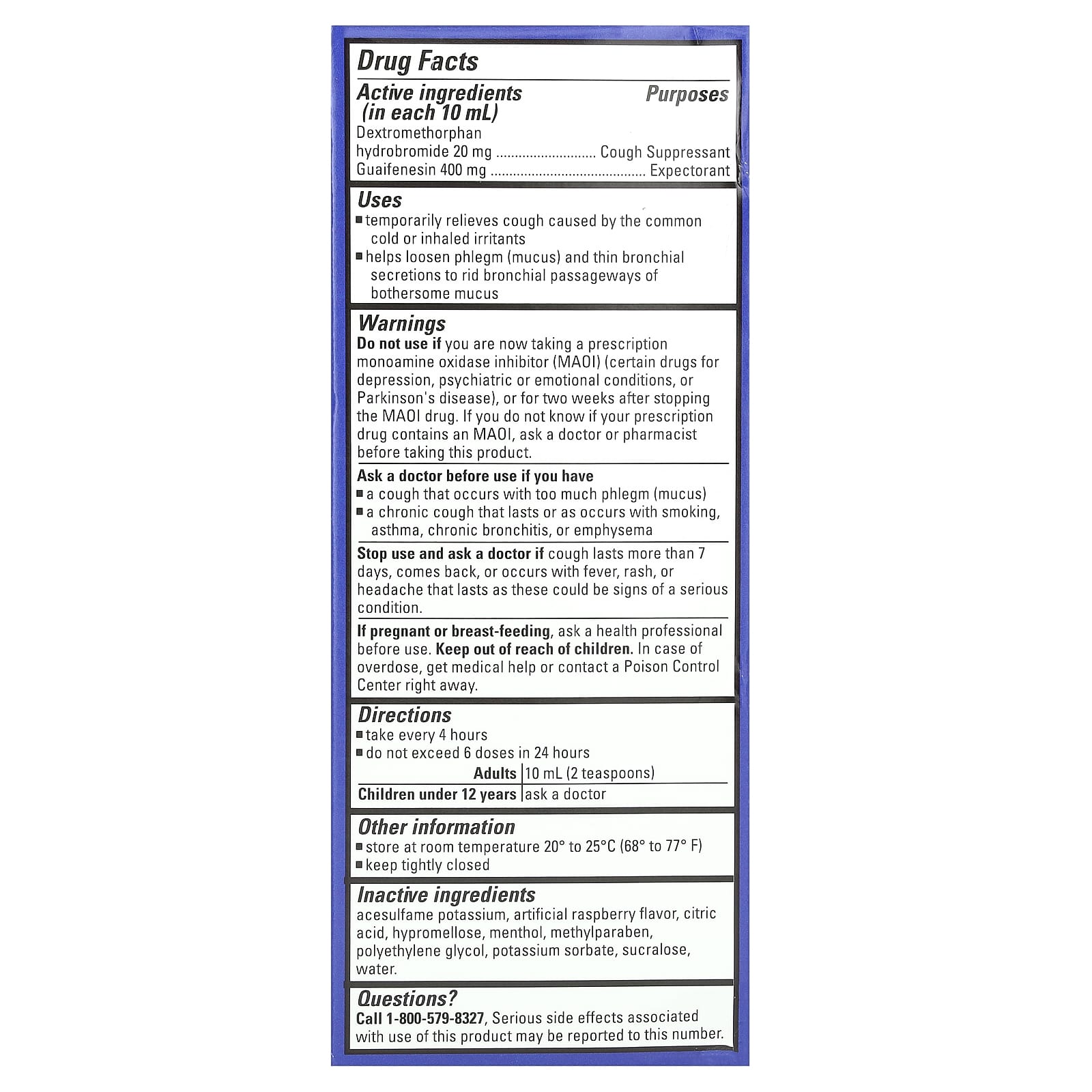 Diabetic Tussin Berry Cough & Chest Congestion Relief, Sugar-Free, 4 fl oz - Image 2