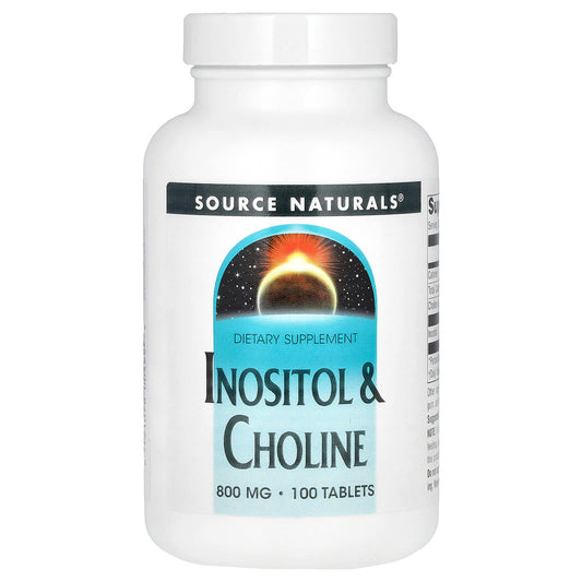 Source Naturals, Inositol & Choline, 100 Tablets - Image 1