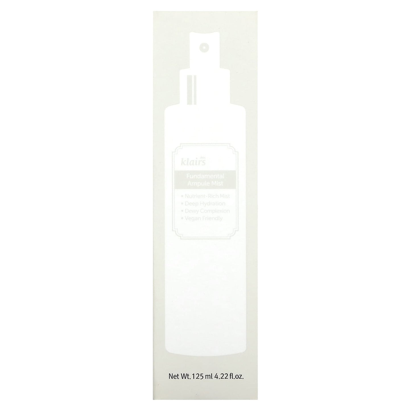 Deep Hydrating Klairs Fundamental Ampule Mist for Dewy Skin 125ml - Image 2