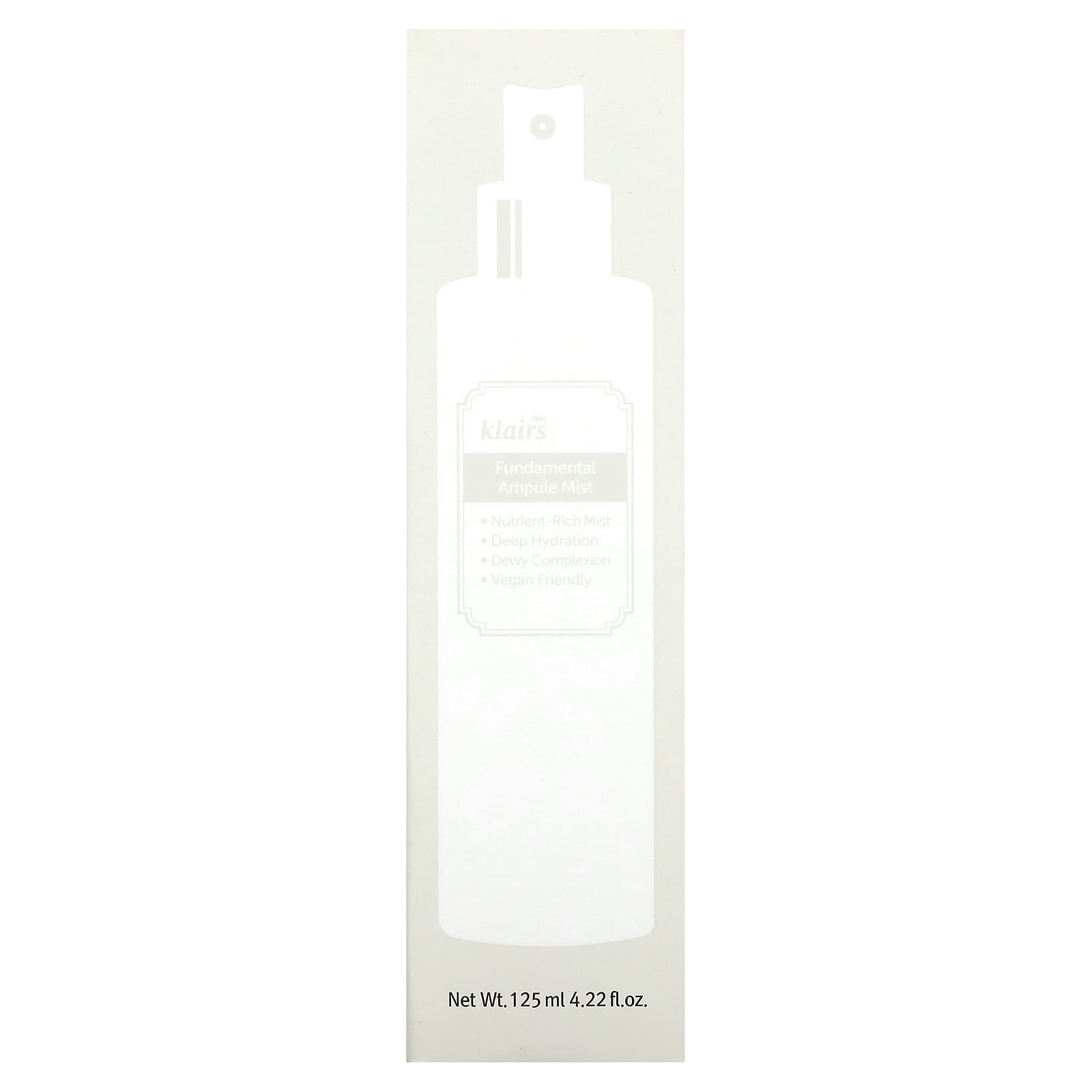 Deep Hydrating Klairs Fundamental Ampule Mist for Dewy Skin 125ml - Image 2