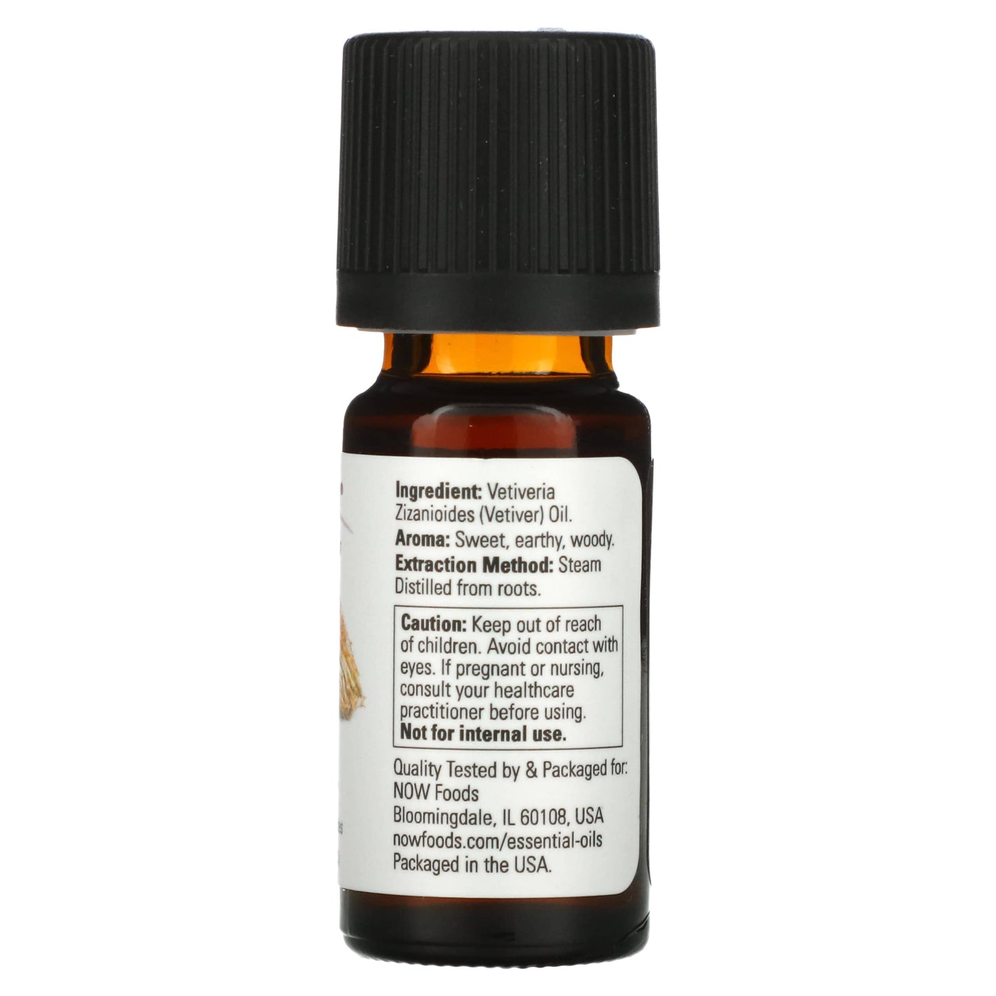 NOW Foods, Essential Oils, Vetiver, 1/3 fl oz (10 ml) - Image 2