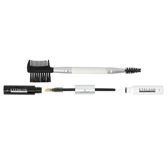 Kleem Organics, Eyelash & Eyebrow, Enhancing Serum Set, 3 Piece Set - Image 1