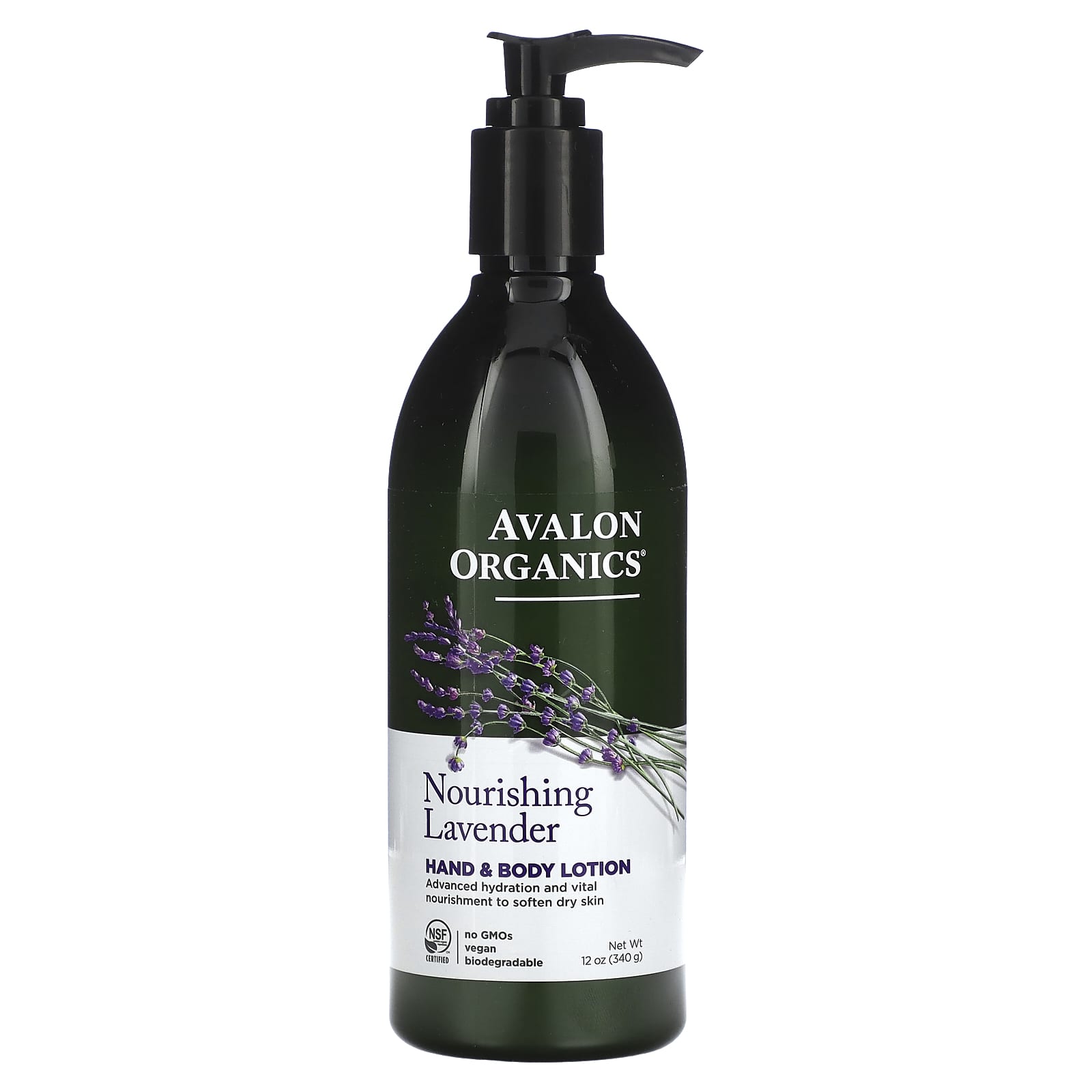 Nourishing Lavender Hand & Body Lotion for Dry Skin, 12 oz - Image 1