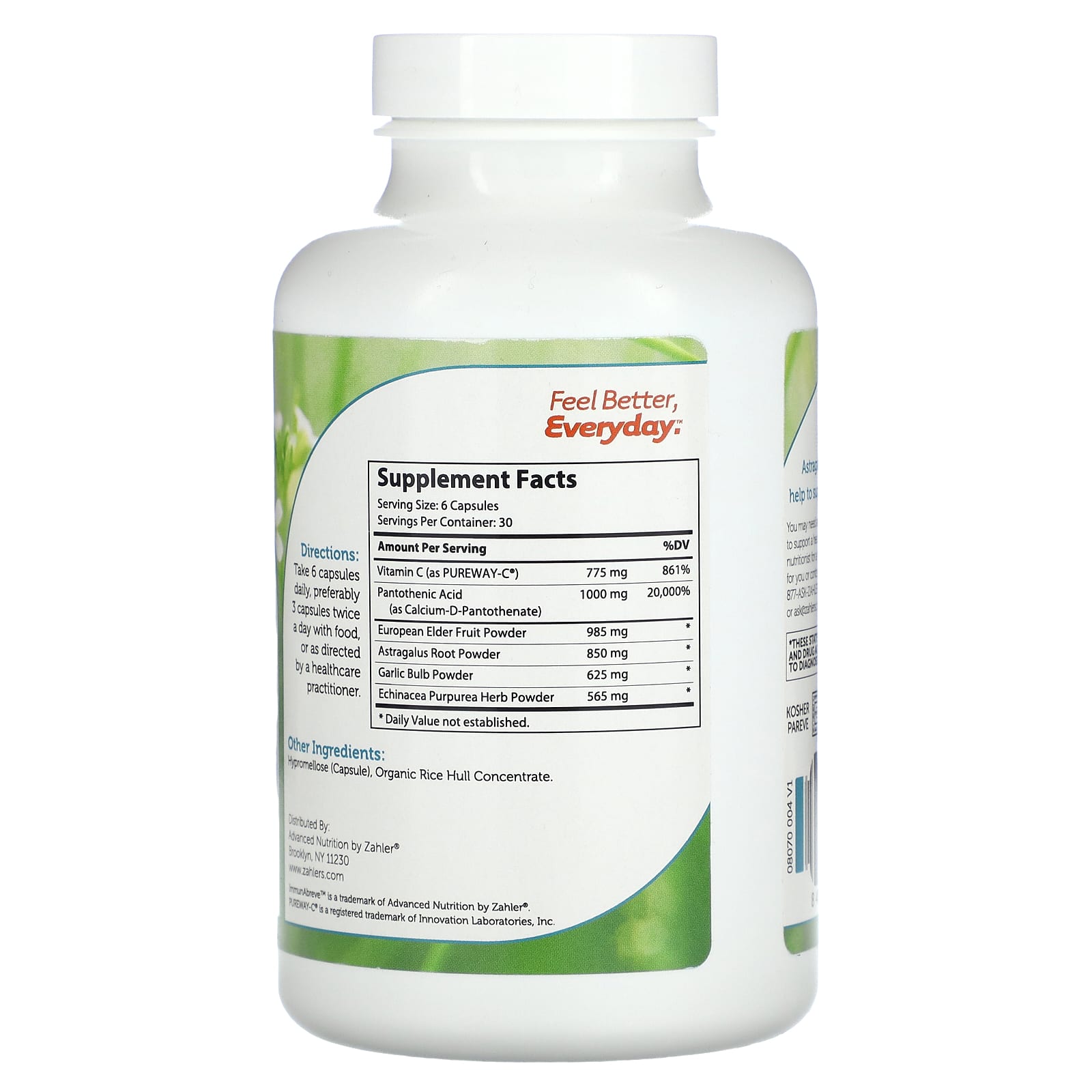 Zahler, ImmunAbreve, Complete Immune System Support, 180 Capsules - Image 2