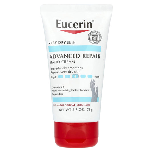 Eucerin Advanced Repair Hand Cream for Very Dry Skin, 2.7 oz - Image 1