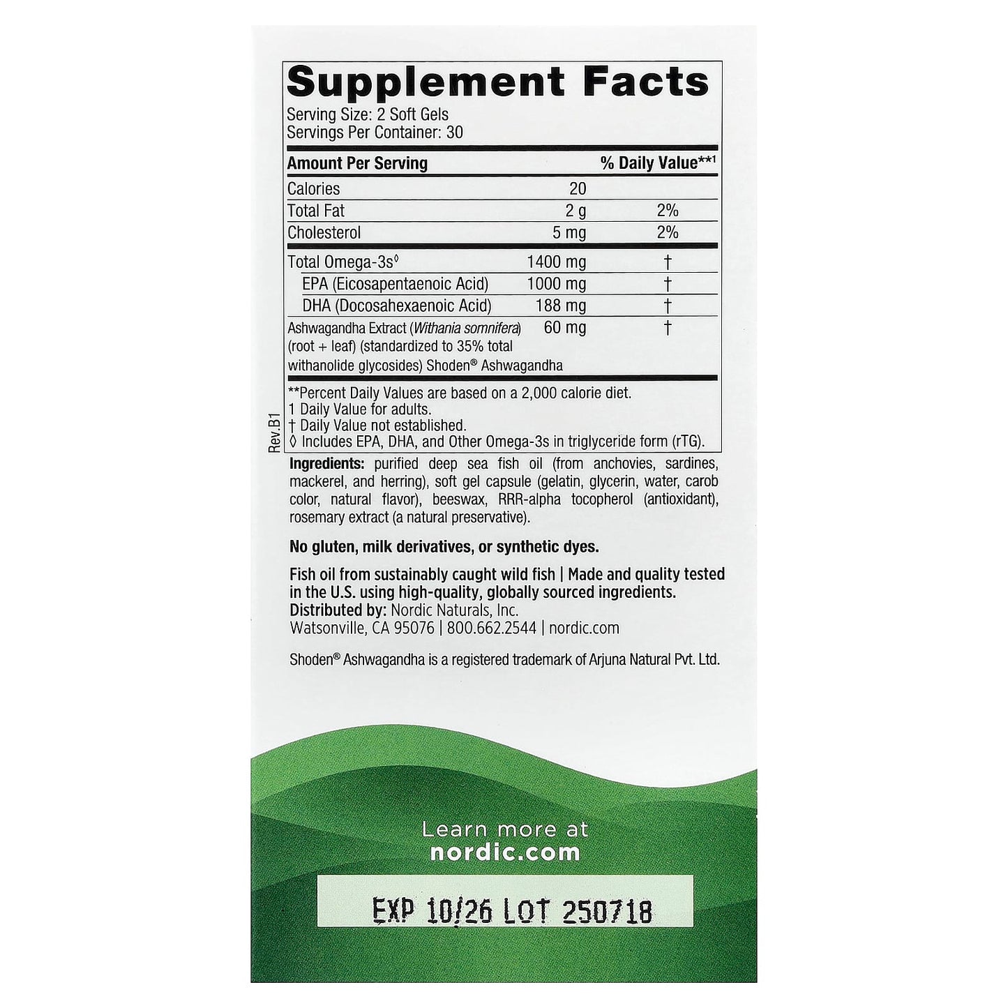 Nordic Naturals, Mood Support, Omega Blend, 60 Soft Gels - Image 2