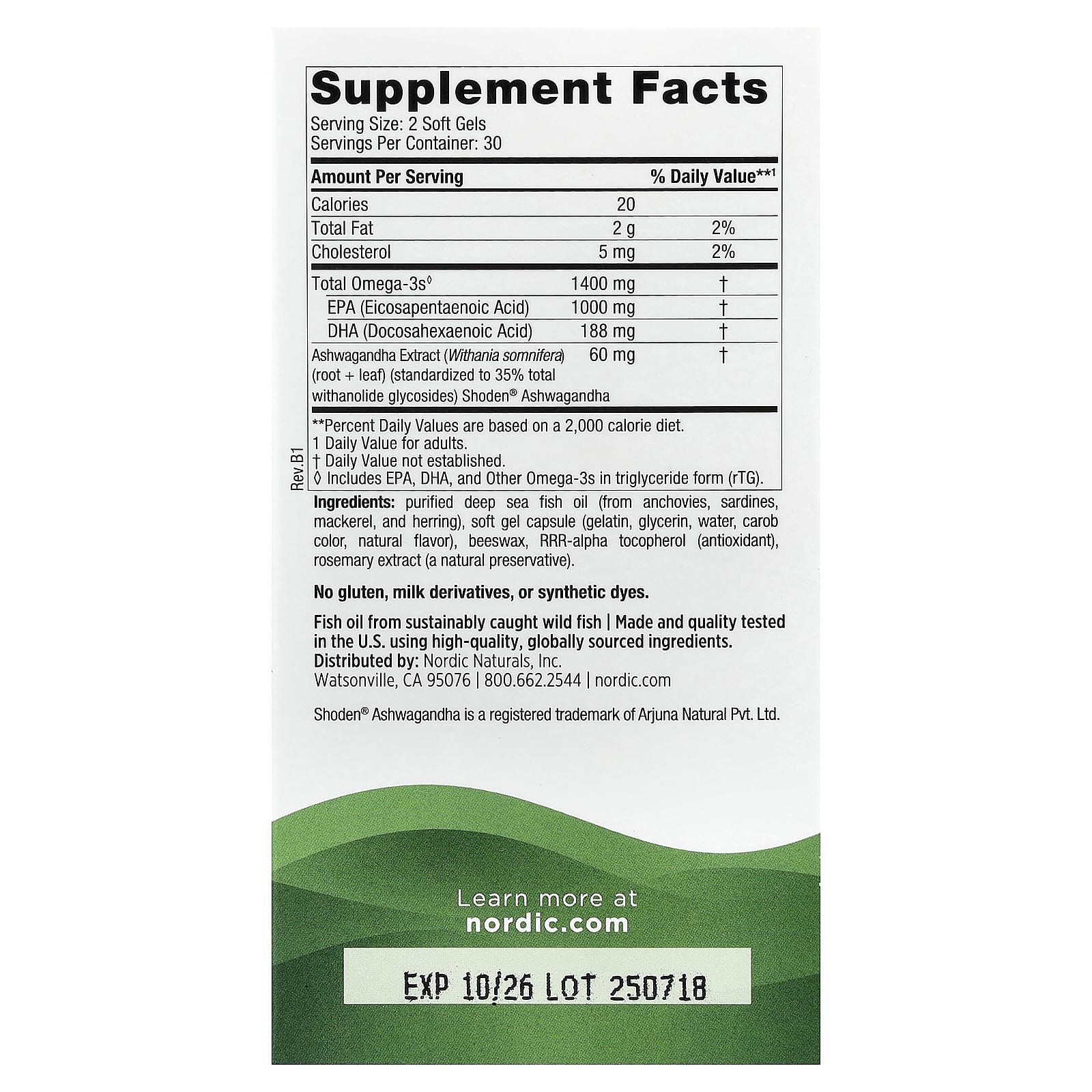 Nordic Naturals, Mood Support, Omega Blend, 60 Soft Gels - Image 2
