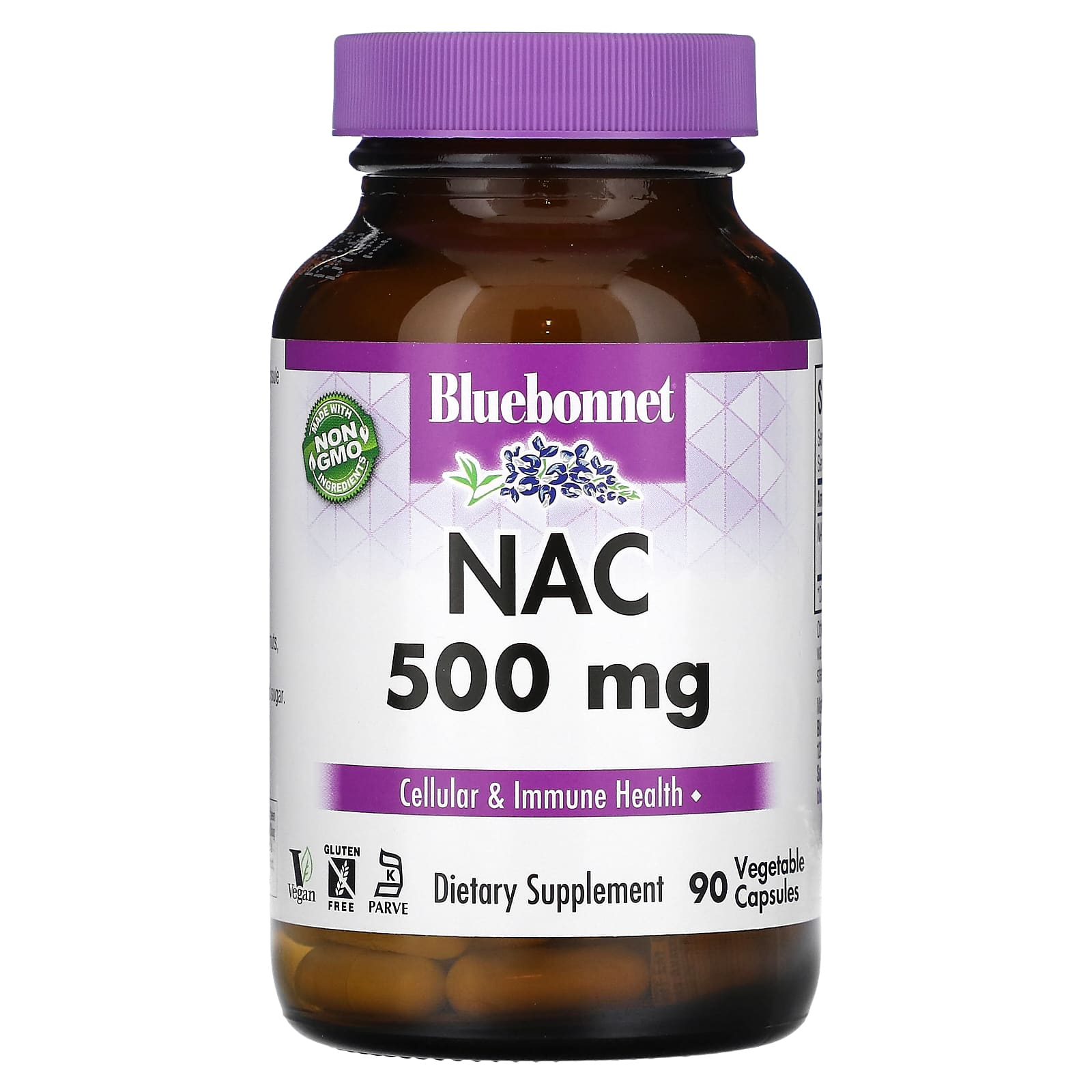 NAC 500mg by Bluebonnet Nutrition - Support Immune Health & Cellular Wellness - Image 1