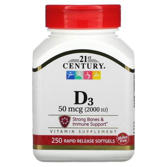 Vitamin D3 Supplement for Strong Bones & Immune Support - Image 1