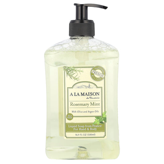 A La Maison Rosemary Mint Liquid Soap for Hand & Body, 16.9 fl oz - Image 1