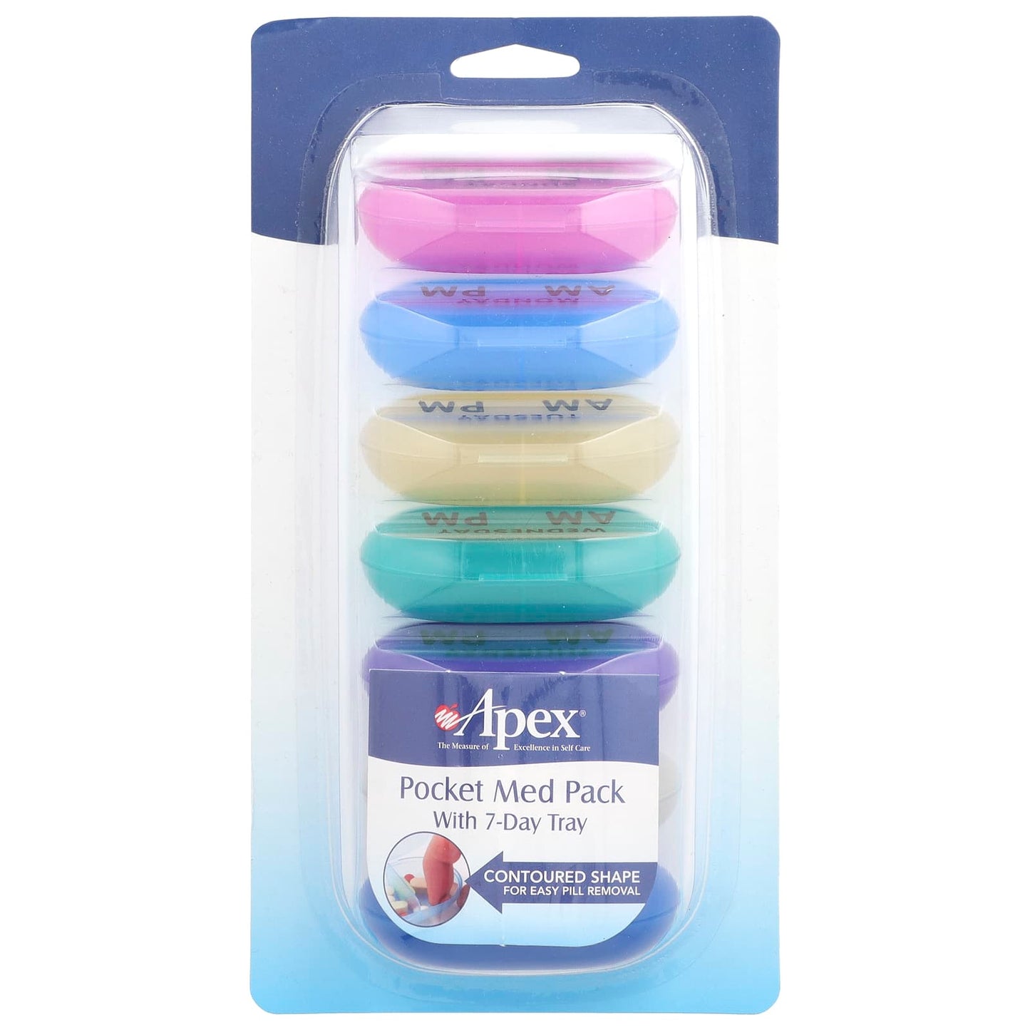 7-Day Pill Organizer with Weekly Tray by Apex - Simplify Your Medication Routine - Image 1