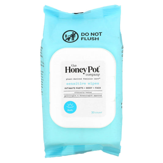 The Honey Pot Company, Sensitive Wipes, 30 Count - Image 1