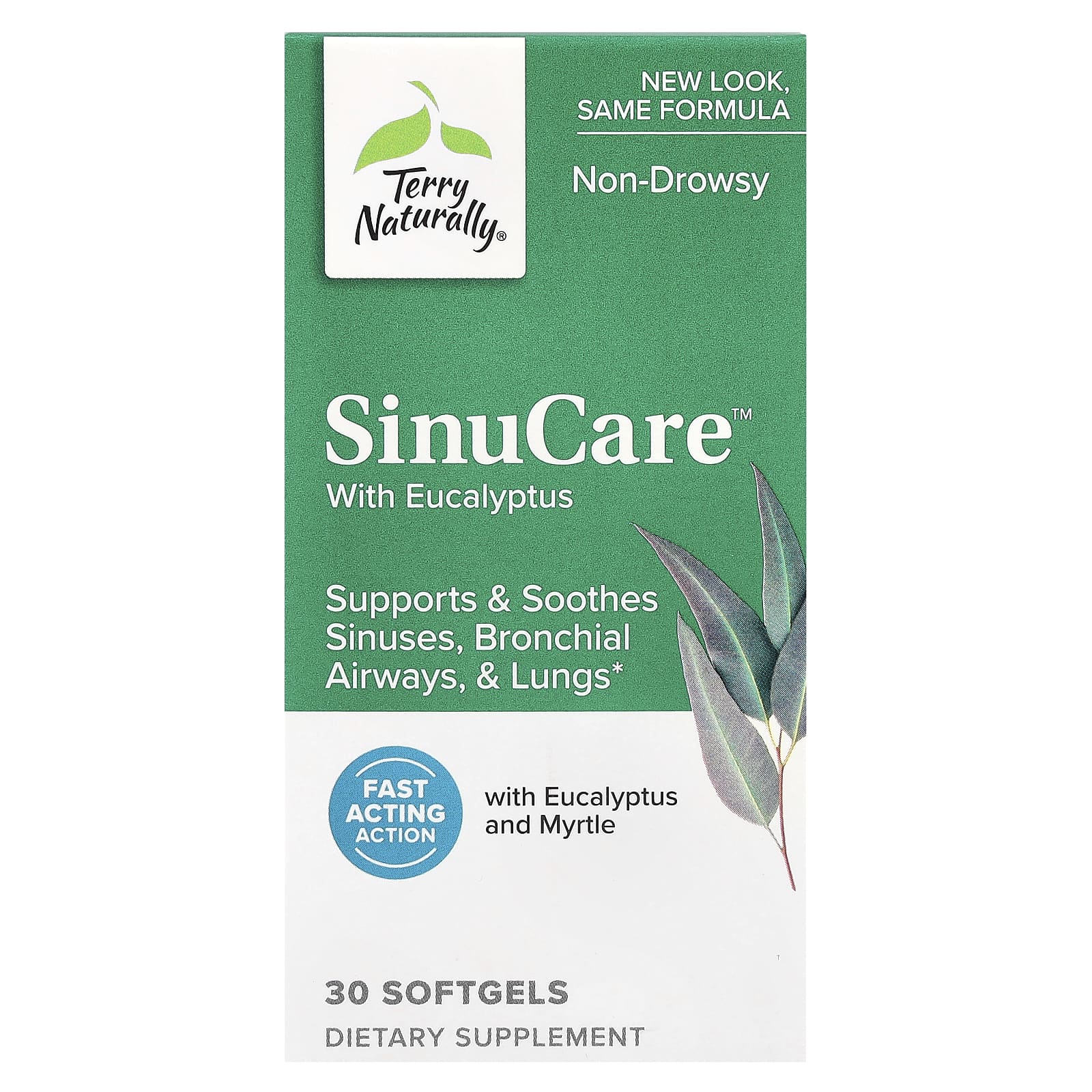 Terry Naturally, SinuCare™ with Eucalyptus, 30 Softgels - Image 1