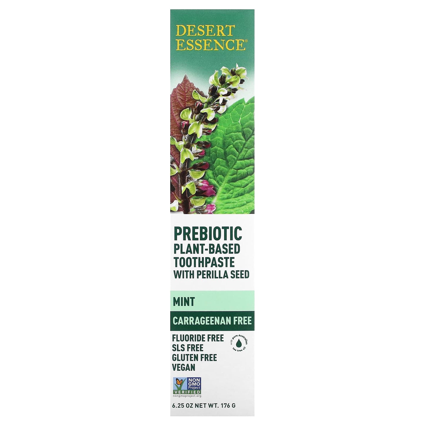 Desert Essence Prebiotic Toothpaste with Mint - Plant-Based, Vegan, Cruelty-Free - Image 2