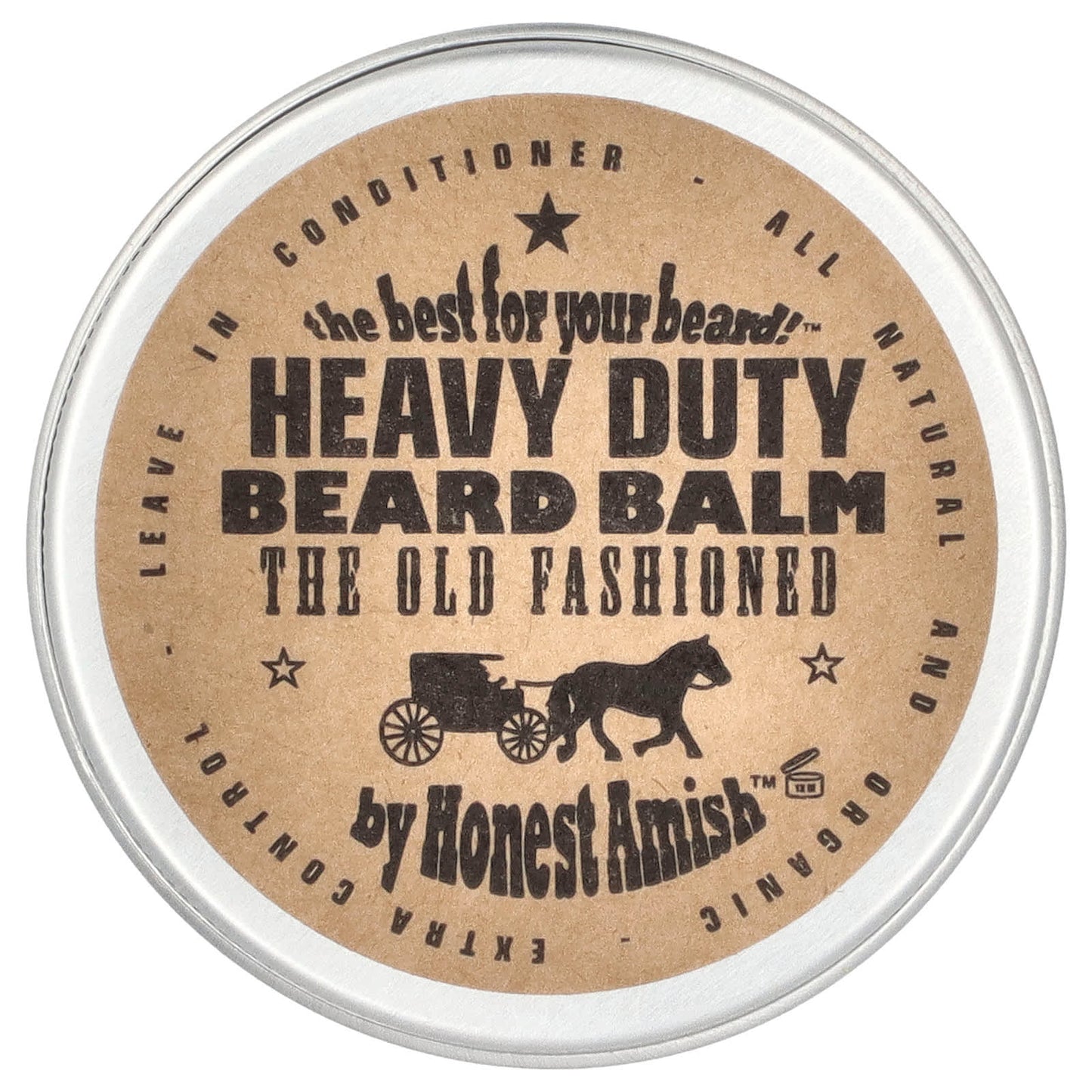Best Natural Beard Balm for Stronger, Healthier Beards - 2 oz - Image 1