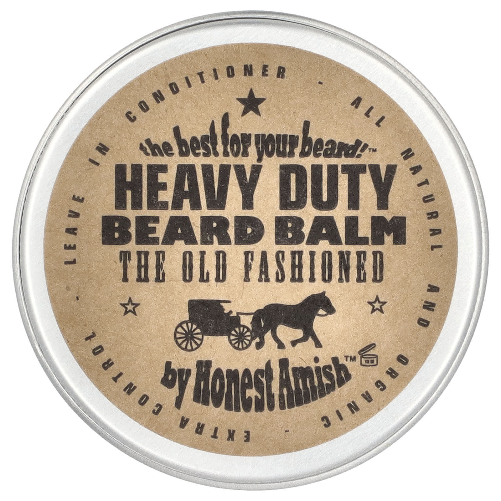 Best Natural Beard Balm for Stronger, Healthier Beards - 2 oz - Image 1