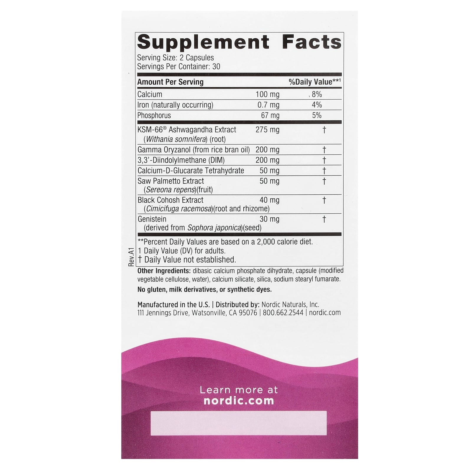 Nordic Naturals, Menopause Support , 60 Capsules - Image 2