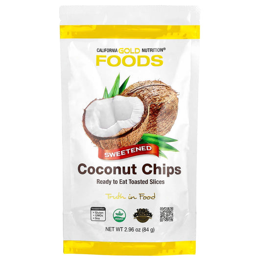 Toasted Coconut Chips by California Gold Nutrition - Crunchy & Healthy Snack - Image 1