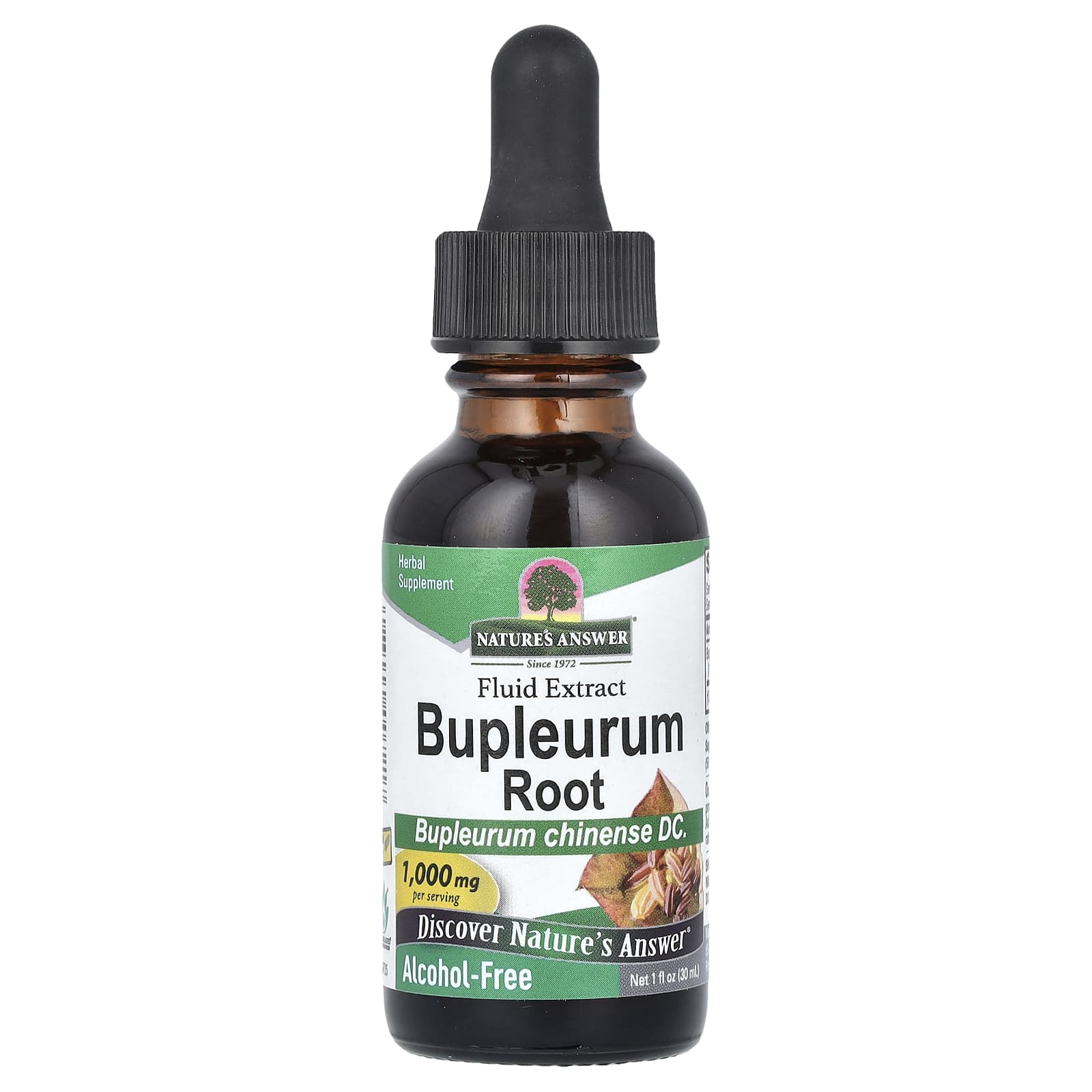 Nature's Answer, Bupleurum Root, Fluid Extract, Alcohol-Free, 1,000 mg, 1 fl oz (30 ml) - Image 1