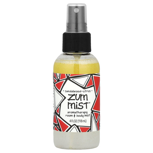 ZUM, Zum Mist®, Aromatherapy Room & Body Mist, Sandalwood-Citrus, 4 fl oz (118 ml) - Image 1