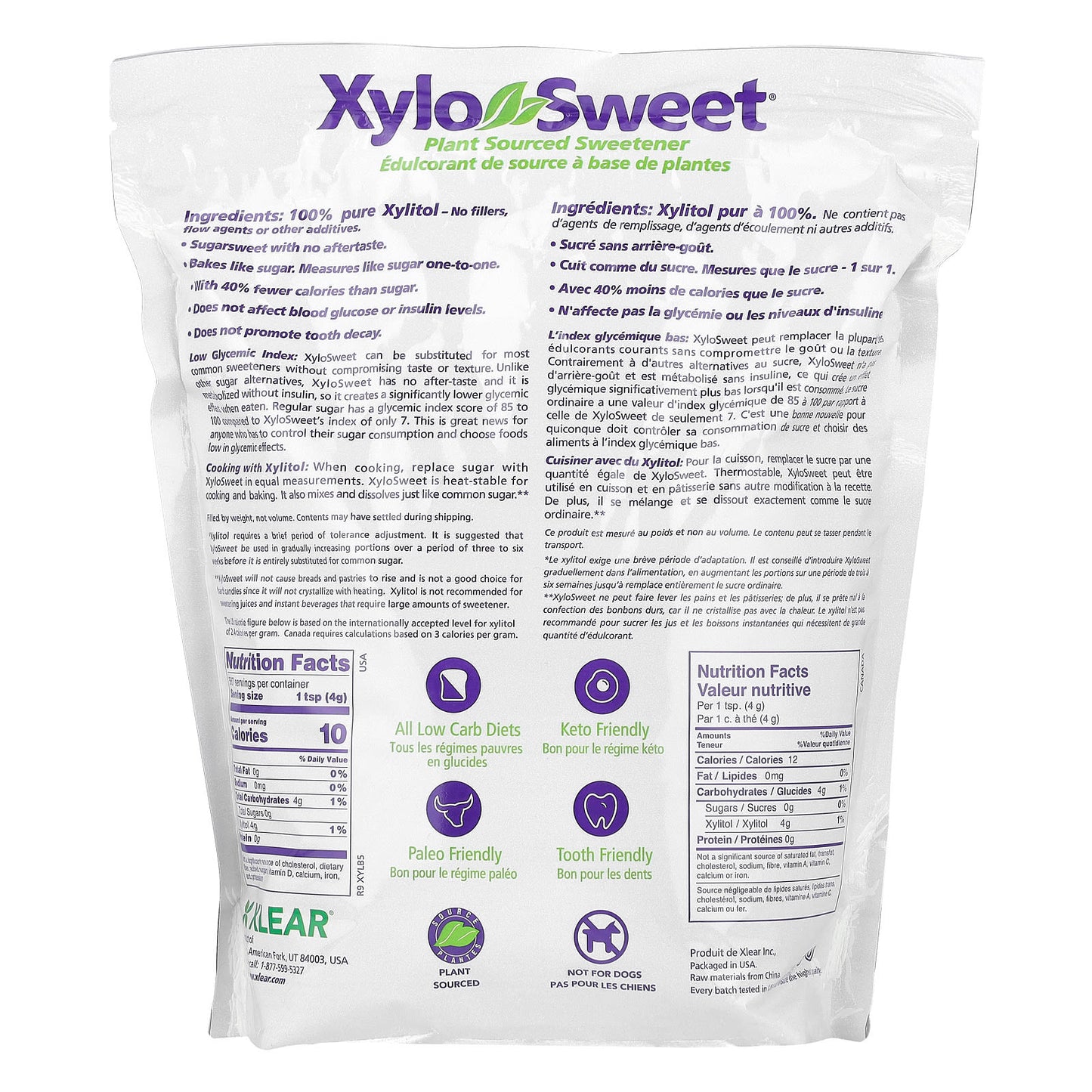 Xlear, XyloSweet®, Plant Sourced Sweetener, 5 lbs (2.27 kg) - Image 2