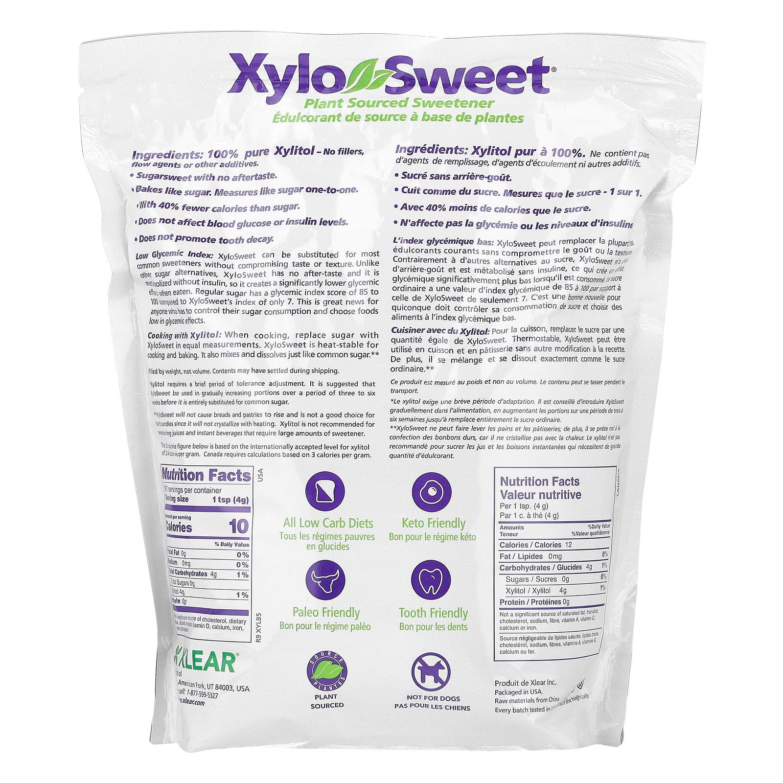 Xlear, XyloSweet®, Plant Sourced Sweetener, 5 lbs (2.27 kg) - Image 2