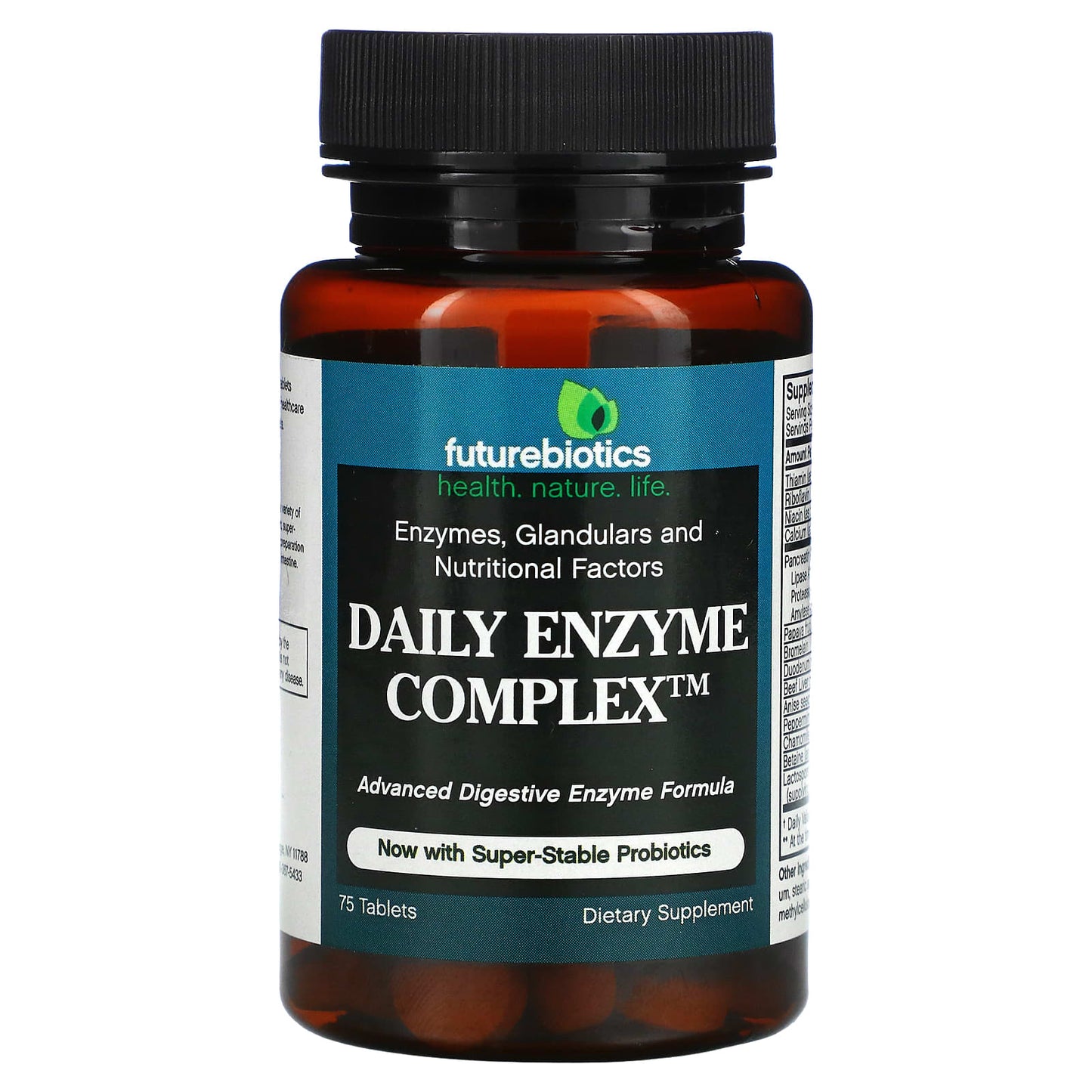 Futurebiotics Daily Enzyme Complex | 75 Tablets for Digestive Health - Image 1