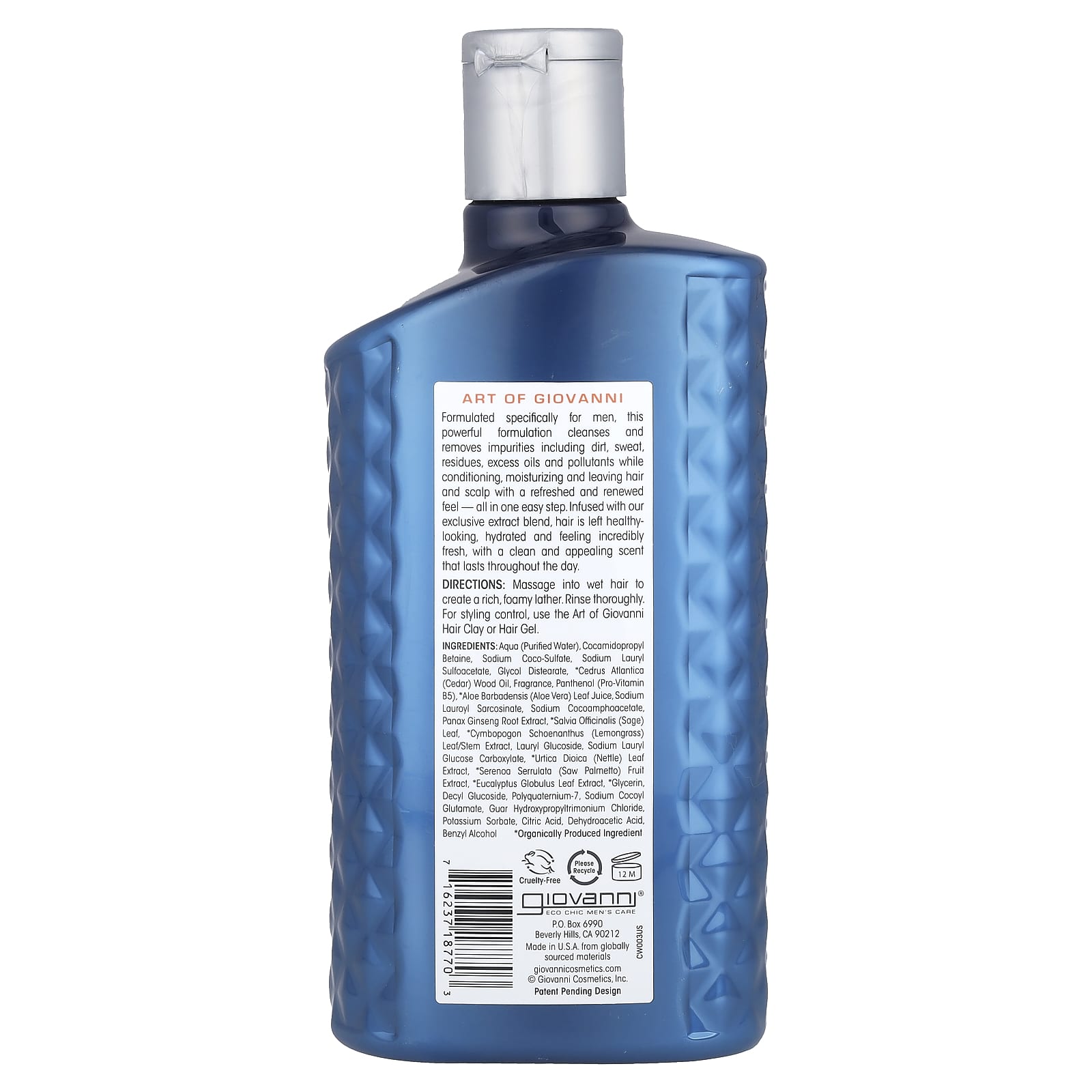 Giovanni Men's 2-in-1 Daily Shampoo & Conditioner with Ginseng - Image 2