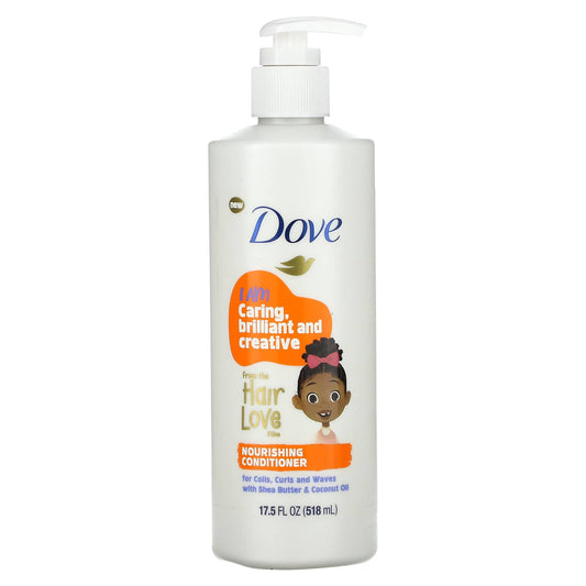 Nourish Kids' Coils, Curls & Waves with Dove Kids Care Conditioner 17.5 fl oz - Image 1