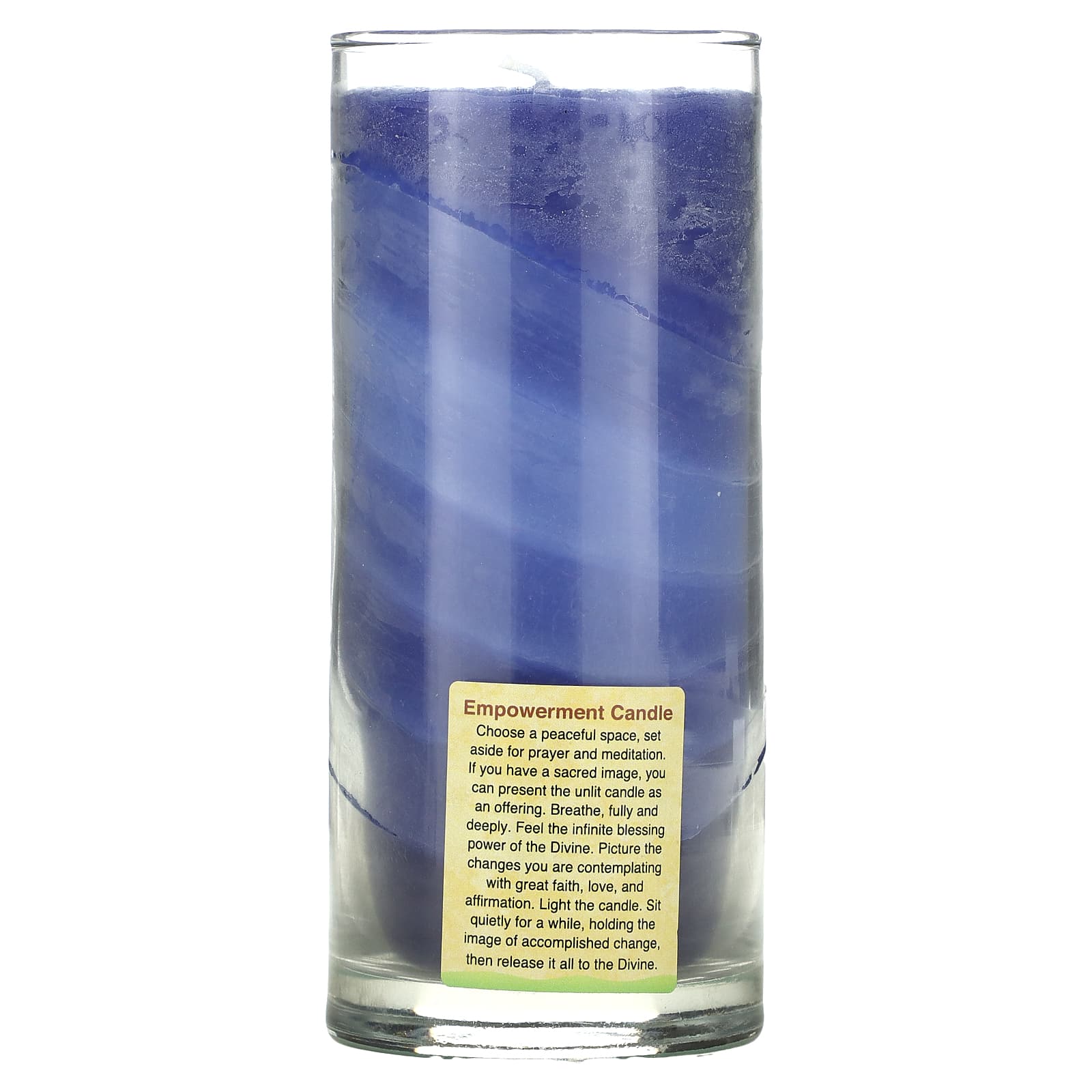 Abundance & Prosperity, Indigo Chakra Energy Candle by Aloha Bay - Image 2