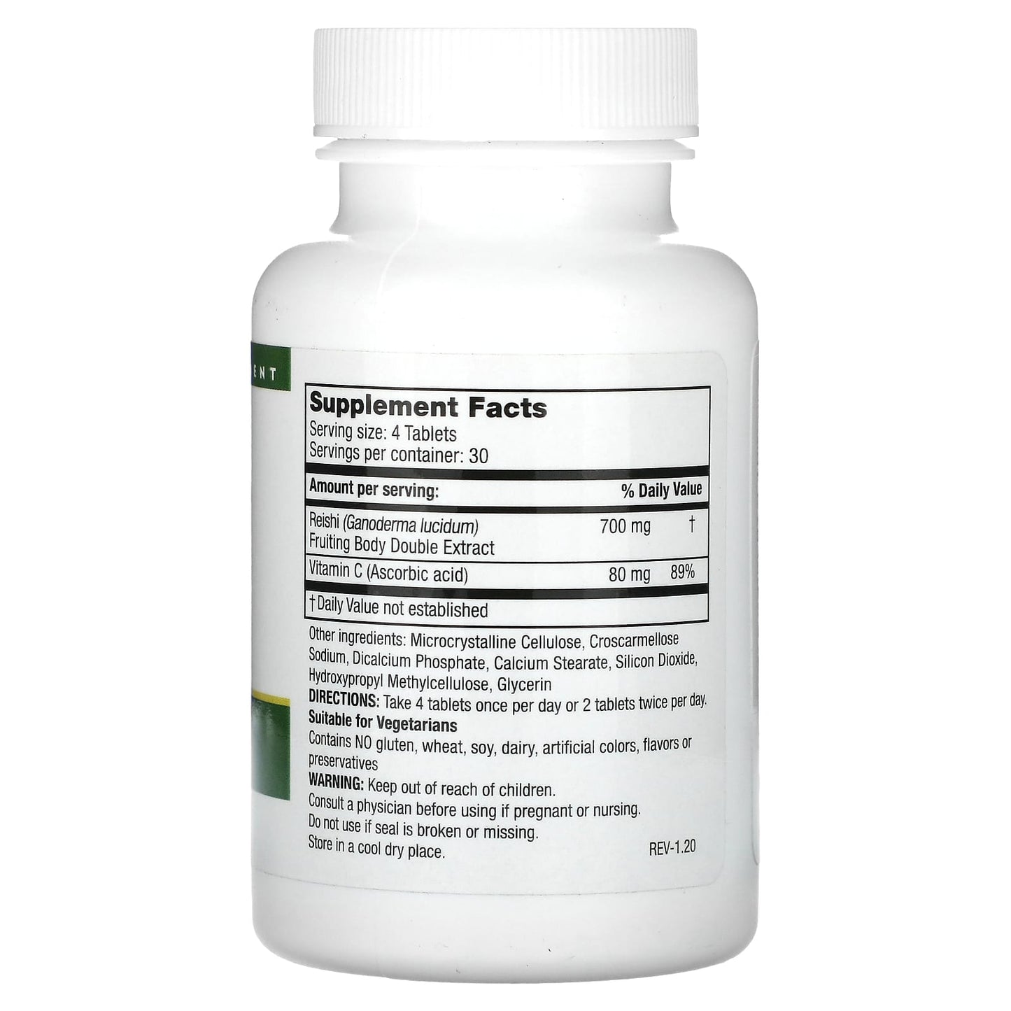 Mushroom Wisdom, Super Reishi, 120 Vegetarian Tablets - Image 2