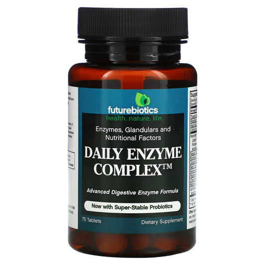 Futurebiotics Daily Enzyme Complex | 75 Tablets for Digestive Health - Image 1
