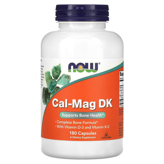 NOW Foods, Cal-Mag DK, 180 Capsules - Image 1