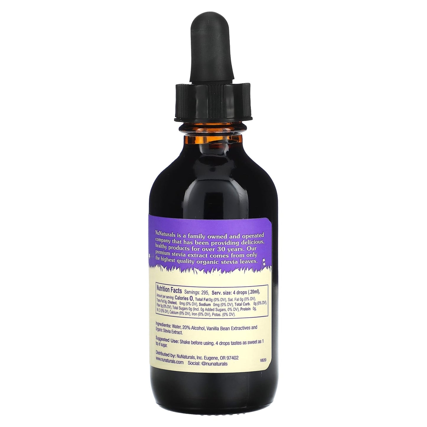 NuNaturals, Vanilla Stevia, 2 fl oz (59 ml) - Image 2