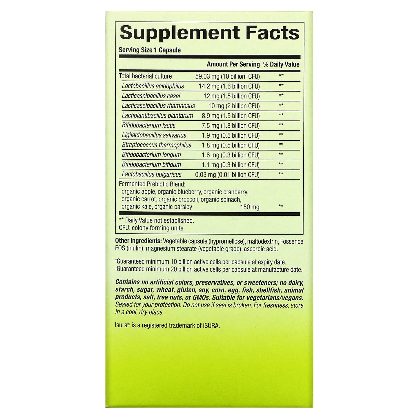 Natural Factors, Whole Earth & Sea, Whole Food Synbiotic Pre+Probiotic, 10 Billion, 60 Vegetarian Capsules - Image 2