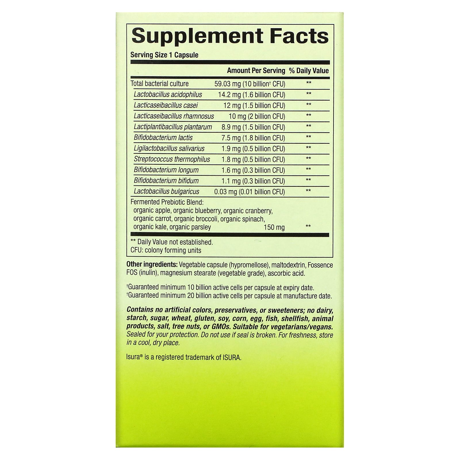 Natural Factors, Whole Earth & Sea, Whole Food Synbiotic Pre+Probiotic, 10 Billion, 60 Vegetarian Capsules - Image 2