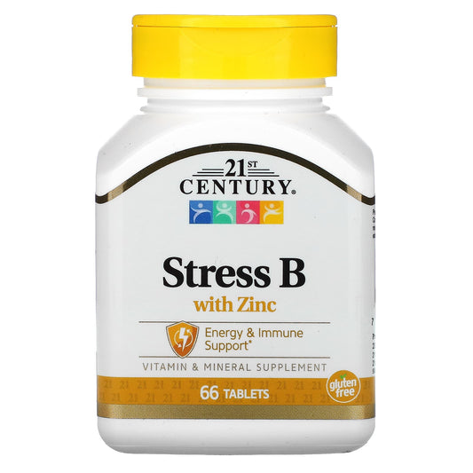 Stress Relief Support with Zinc, 66 Tablets - 21st Century - Image 1