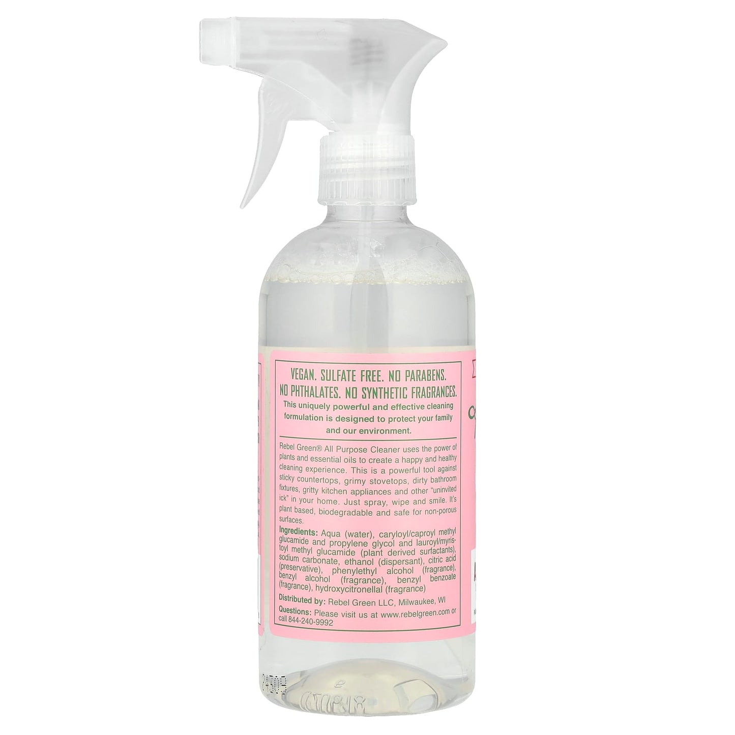 Rebel Green, All Purpose Spray, Pink Lilac, 16 fl oz (473 ml) - Image 2