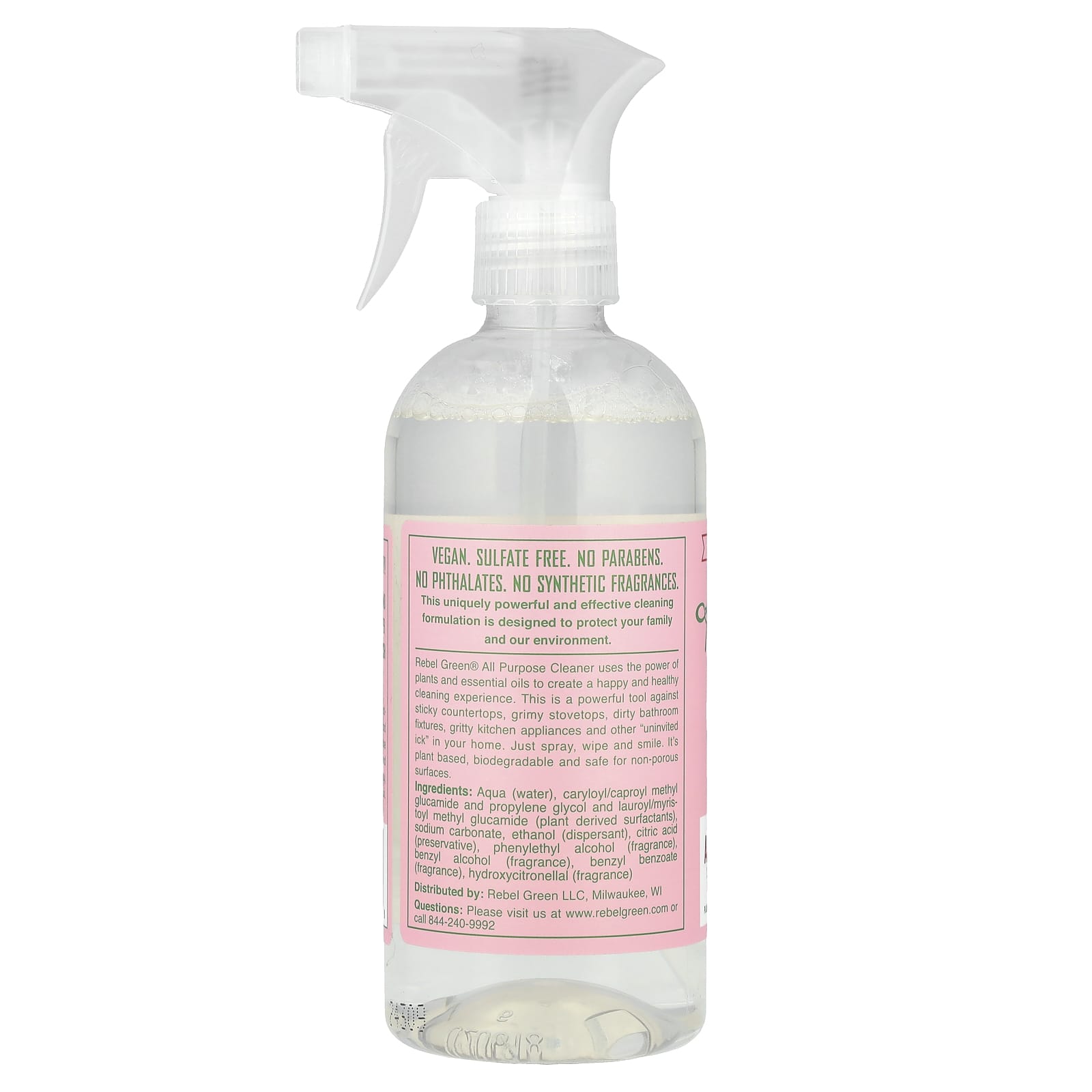 Rebel Green, All Purpose Spray, Pink Lilac, 16 fl oz (473 ml) - Image 2