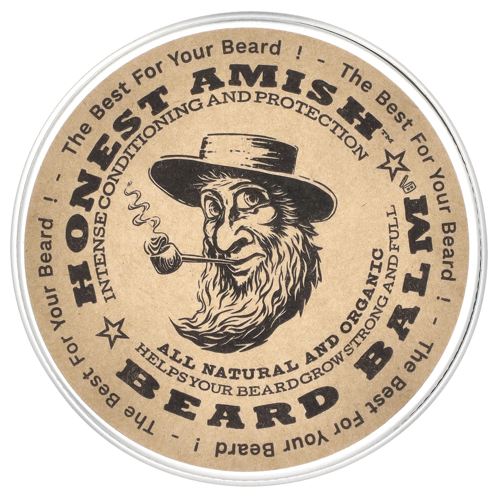Honest Amish Beard Balm | Intense Conditioning & Protection - Image 1