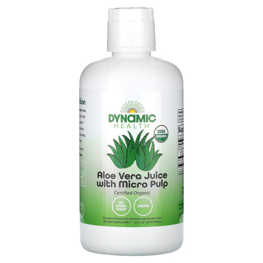 Aloe Vera Juice with Micro Pulp | USDA Organic | 32 fl oz - Image 1