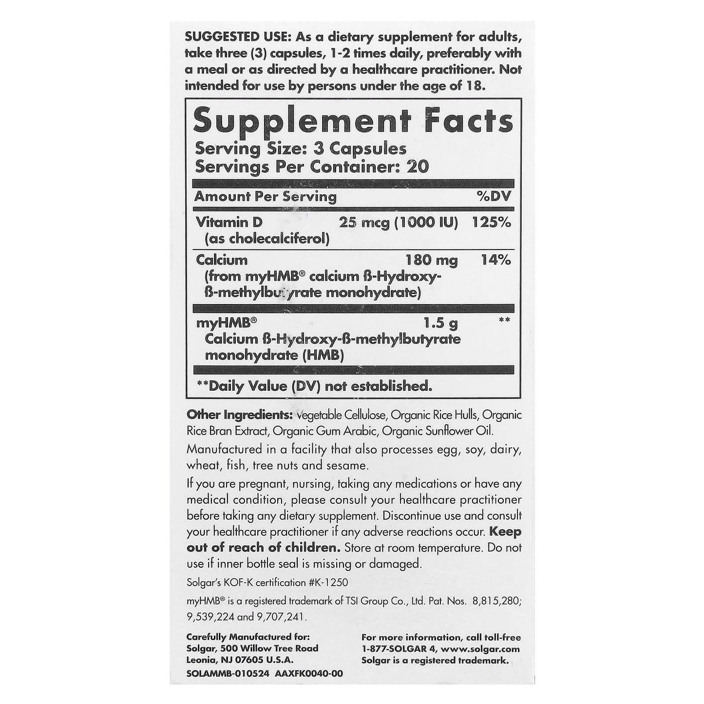 Solgar, Age-Defying Nutrition, Muscle Maintenance, 60 Capsules - Image 2