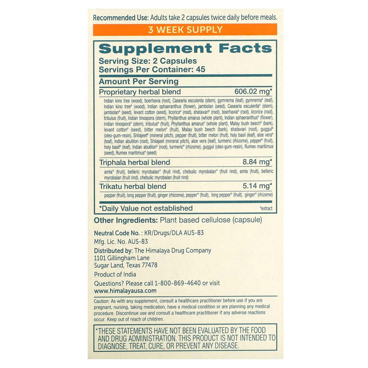 Glucocare Blood Sugar Balance, 90 Veg Capsules, Gluten Free - Image 2