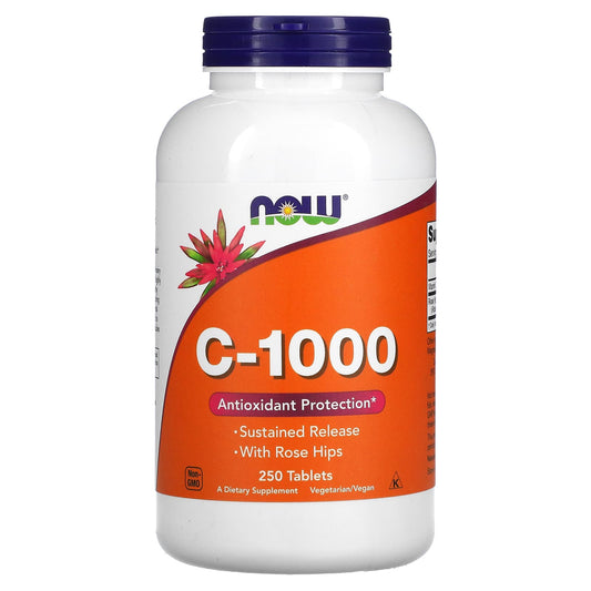 NOW Foods, C-1000, 250 Tablets - Image 1